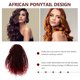 thumbnail image 3 of unbranded Ponytail Afro Drawstring Con Natural Y Color Rojo Degradado Para Uso, 3 of 6
