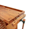 thumbnail image 6 of vidaXL Workbench with Drawers and Vices 75.6"x24.4"x32.7" Solid Wood Acacia, 6 of 8