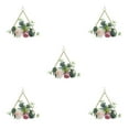thumbnail image 1 of ZheElen Versatile Metal Ring Hoop Wreath Garland With Artificial Roses Indoor Or Outdoor Y892trilateral 5Set, 1 of 6