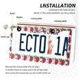 thumbnail image 5 of GZHJMY Cute Dog Print Puppy Strawberry License Plate Frames for Women Men 2 Pcs Personalized Car License Plate Holder with Screw Caps, Round Hole Decorative, 5 of 7