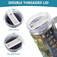 thumbnail image 5 of SKYSONIC Insulated Tumblers with Lids and Straws Handles 40oz Water Bottle Bathroom Travel Mug Reusable Stainless Steel Thermos Vacuum, 5 of 7