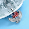 thumbnail image 3 of Cremation Jewelry For Ashes For Men The Stars and the Stripes With Eagle Memorial Urn Necklace Keepsake Pendant Flag Eagle Cremation Jewelry, 3 of 6