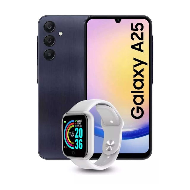 Samsung Galaxy A25 5G Negro 6+128 GB + Smartwatch De Regalo