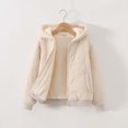 thumbnail image 7 of Curuila Child Toddler Girls Coat With Zipper Long Sleeve Solid Color Hooded Fleece Jacket For Girls Winter Warm Fashionable Outerwear Size 9-10 Years, 7 of 7