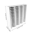 thumbnail image 2 of BESTYASH CD DVD Organization Storage Box White Wood Minimalist Design For Home And Office Use 1Pack, 2 of 7