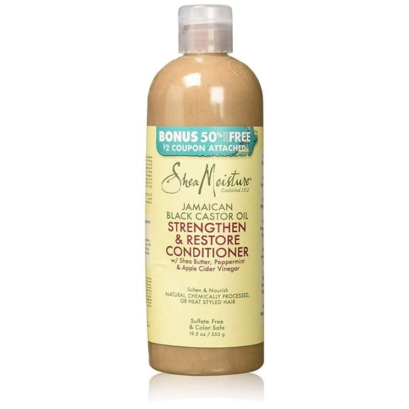 SheaMoisture 19.5 Fl. Oz. Jamaican Black Castor Oil Strengthen & Restore Conditioner Bonus Size