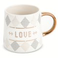 thumbnail image 1 of Thyme & Table Grès Tasse à café Love 20 fl oz, Blanc, 1 of 4