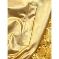 thumbnail image 6 of TTAO Kids Girls Sequins Bomber Jacket Long Sleeve Hip Hop Jazz Modern Dance Coat Performance Tops Outwear Gold 16, 6 of 7