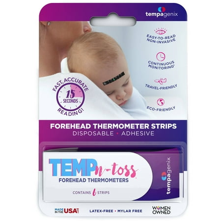 (2 pack) (2 pack) Temp-N-Toss Disposable Forehead Thermometer Strips