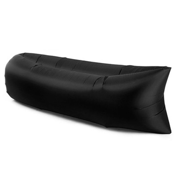 Sofá Inflable Sofá inflable de poliéster para acampar, tumbonas plegables, colchones de aire (negro) Ehuebsd Para Estrenar
