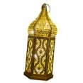 thumbnail image 2 of TISHITA Candlestick Lantern Night Light Landscape Portable Atmosphere Hanging Metal Cage Small, 2 of 6