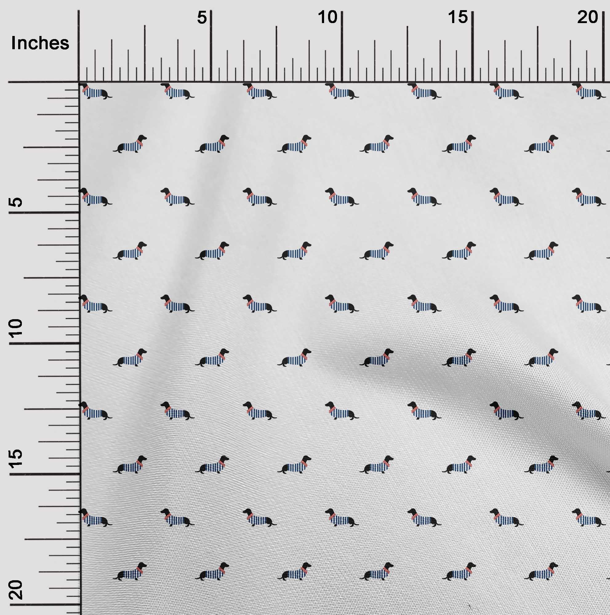 Photo inspiration: Gallery Detail: Oneoone Viscose Chiffon Fabric Dachshund Dog Print Fabric By The