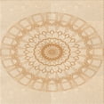 thumbnail image 1 of Ahgly Company Machine Washable Indoor Square Transitional Orange Area Rugs, 8' Square, 1 of 7