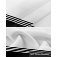 thumbnail image 6 of Faux Linen Valances for Windows Modern Art Black White Simple Striped Farmhouse Curtains Valance Light Filtering Rod Pocket Small Window Treatment for Kitchen Living Room Bedroom 42x12In, 6 of 6