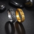 thumbnail image 2 of Unisex Titanium Steel Ring with Chinese Dragon Design Animal Zodiac Electroplated Band for Men and Women Gold and Silver Jewelry Gift, 2 of 6