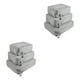 thumbnail image 1 of Toystoory Maleta de compresión resistente al desgaste bolsas organizadoras de equipaje almacenamiento para zapatos gris Gris 3 piezas 2piezas, 1 of 6