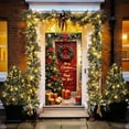 thumbnail image 7 of Kdkad Christmas Door Cover 35x71 Inch Polyester Holiday Door Xmas Decoration for Indoor Outdoor, Christmas Party Festival Home Front Door Cover Decor, 7 of 7