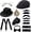 Black, variant on 1920s Mens Costume Accessories Outfit Fedora Hat Roaring 20s Costumes Gangster Accessories for Party