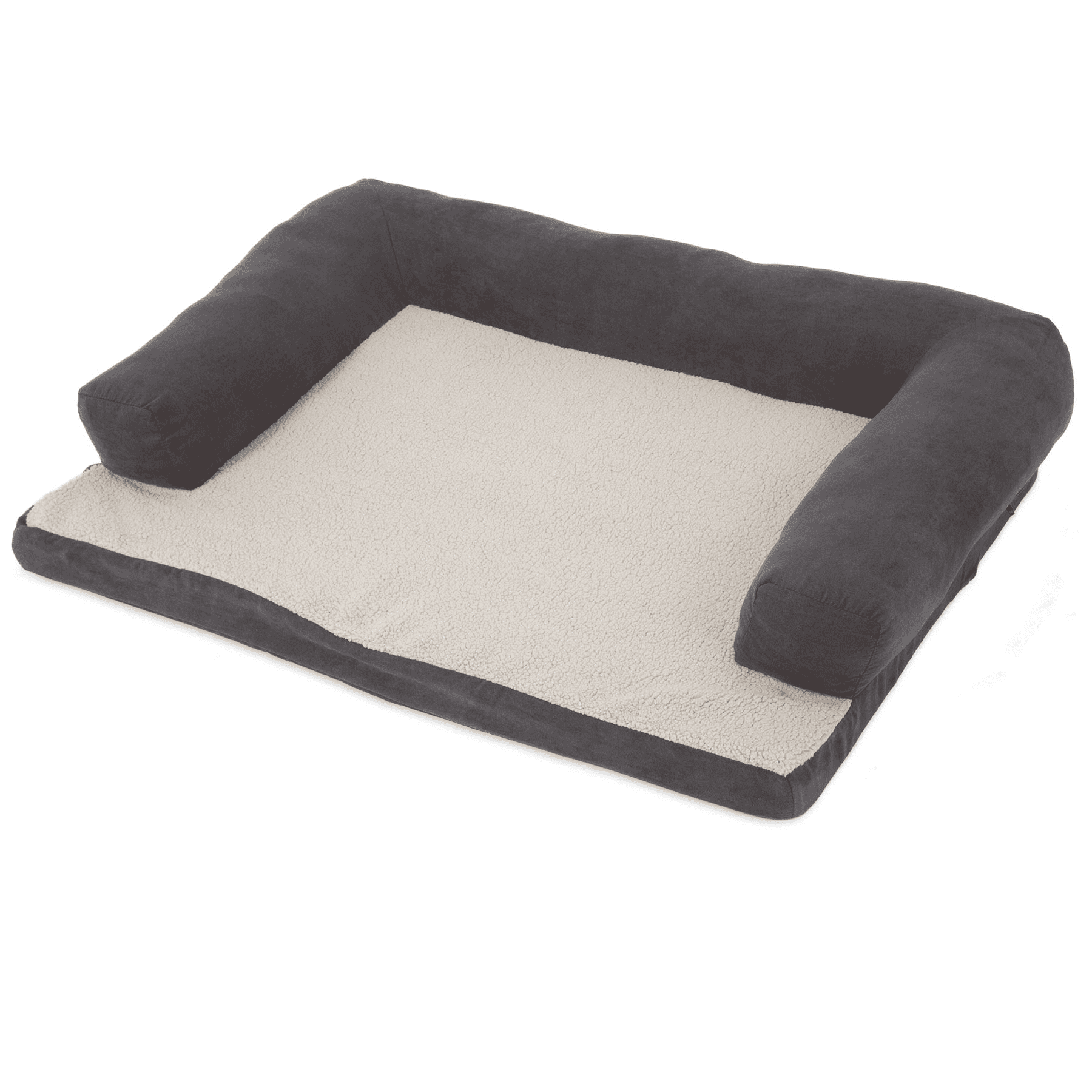 Aspen Pet Bolster Orthopedic Pet Bed Assorted (Brown, Gray) 40" X 30"