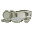 Rachael Ray Nonstick Bakeware Set, 10Piece, Silver