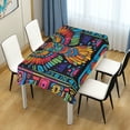 thumbnail image 4 of Yayeee Tablecloths 54" x 72" Rectangle Wrinkle Resistant Party Table Cover, Abstract Eagle, 4 of 8