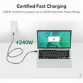 thumbnail image 2 of Plugable USB4 Cable with 240W Charging, 3.3 Feet (1M), USB-IF Certified, 2 of 8