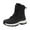 Black, variant on Gyexs Snow Boots for Women Lightweight Winter Warm Furry Lined Mid-Calf Booties Comfortable Outdoor Ankle Shoes, Black, Size 7