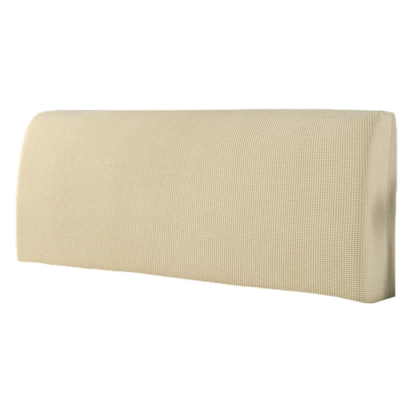 Housse de Tête de Lit Entièrement Fermée avec Protection Élastique pour Tête de Lit Moderne, Housse en Tissu Antipoussière, Tête de Lit Coussinée Douce pour un Lavage Plus Facile et Conception Rétractable.