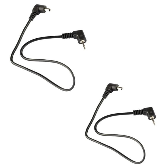 (2Pack) 12'' 2.5mm Plug Jack for Trigger Camera Male Flash PC Sync Cord Cable Receiver