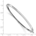 thumbnail image 5 of 14K White Gold 2.5mm Polished Casted Hinged Bangle Bracelet, 5 of 5