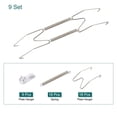 thumbnail image 3 of Unique Bargains 9Pack Plate Hanger, 10 Inch Stainless Steel Invisible Wall Plate Hangers for Decorative Plates, Silver, 3 of 6