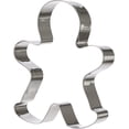 thumbnail image 1 of 6,3*5*1,7 cm, 1 Uds. Cortador de galletas con forma de hombre de jengibre, Material de aleación de aluminio, herramienta para hornear, molde para pastel y galletas, 1 of 4