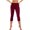 Wine, variant on Drovellove Women's Plus Size High Waisted Wide Leg Capri Pants with Pockets - Casual Solid Yoga Trousers for Lounging, Beach Days, or Outdoor Activities