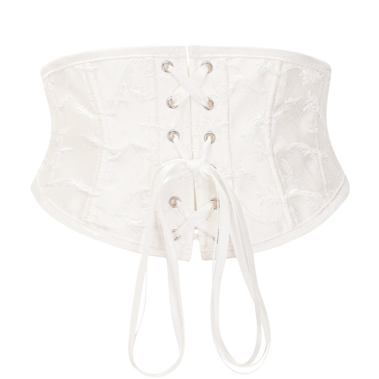 BLTIBY Jacquard Corset Belt for Women Underbust Lace Up  display picture 1