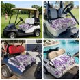 thumbnail image 6 of Golf Cart Seat Covers for 2 Seater,Purple Lavender Microfiber Cart Seat Towel Blanket,Farmhouse Pastoral Botanical Floral Absorbent Breathable Non Slip Bench Seats Protector for Golf Course 51"x31", 6 of 9