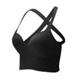 thumbnail image 2 of Swuxness Women's Push Up Wireless Yoga Full Cup Bras Back Fixed Cup Sports Comfortable Support, 2 of 4