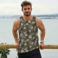 thumbnail image 6 of KLL Camouflage maple Print Men's Muscle Gym Workout Stringer Tank Tops Bodybuilding Fitness T-Shirts Tank Tops Men-3X-Large, 6 of 7
