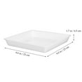 thumbnail image 2 of LULULION 2Pcs White Plant Water Tray with Raised Edge for Indoor and Garden Use, 2 of 4