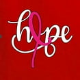 thumbnail image 2 of Wild Bobby, Hope Breast Cancer Ribbon, Breast Cancer Awareness, Front and Back Graphic Zip Up Hoodie Sweatshirt, Red, X-Large, 2 of 4