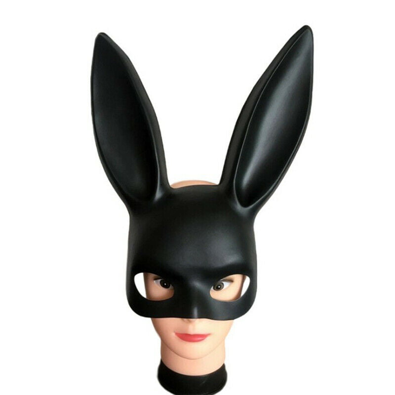 Props Halloween Bunny Girl Cosplay Costume Party Rabbit Ears Mask Masquerade 