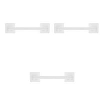 MLINS 3pcs Self Adhesive Bathroom Towel Bar, 12 Inch Towel Bar, on Bath Towel Rack, Drilling on Wall ( White )