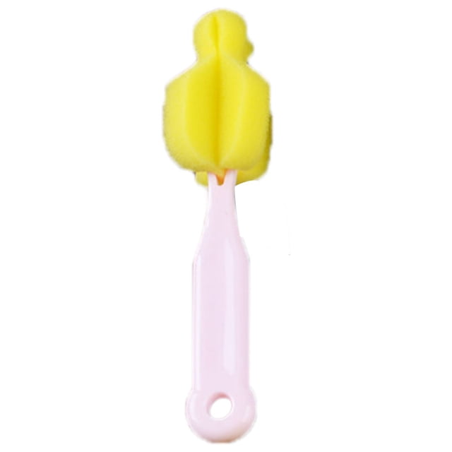 Cepillo de limpieza de biberones con esponja, cepillo de limpieza de biberones, cepillo suave para tetinas de biberones, cepillo de limpieza de biberones diseñado para profesionales