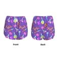 thumbnail image 3 of Pofeuu Chemistry Tools Print Women's Athletic Shorts Running Workout Shorts Tummy Control Quick Dry Gym Shorts with Pockets Double layer sports shorts-Medium, 3 of 7