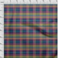thumbnail image 3 of oneOone Cotton Cambric Dark Navy Blue Fabric Madras Check Diy Clothing Quilting Fabric Print Fabric By Yard 56 Inches Wide, 3 of 4