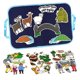 thumbnail image 3 of Tablero de cuentos de fieltro para niños y niñas de 3 años en adelante, juego de guardería sensorial plegable y portátil, regalos del Día cabra, 3 of 8