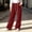 Wine women's fleece wide leg pants a1, variant on BRELIL Women's Fuzzy Fleece Wide Leg High Waisted Lounge Pants with Pockets Casual Loose Palazzo Trousers Baggy Athletic Pants Fall Winter Outfits, Wine 2XL