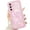 Pink, variant on Dteck for Samsung Galaxy A17 5G Case, Cute Case with Star Glitter Butterfly, Clear Shiny Bling Soft TPU Shockproof Phone Protective Cover for Women Girls,White
