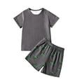 thumbnail image 5 of WhouRiu Boys Casual Outfits Short Sleeve Tees Dinosaur Graphic Shorts Sets Kids Summer Daily Clothes, 5 of 5