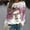 Pink, variant on Aloohaidyvio Womens Christmas Loose Long Sleeves Hoodies Round Neck Casual Tops Sweatshirt