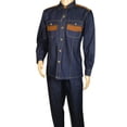 thumbnail image 6 of Men's Stacy Adams Two Piece Matching Walking Set Leisure Suit 1528 Denim, 6 of 9